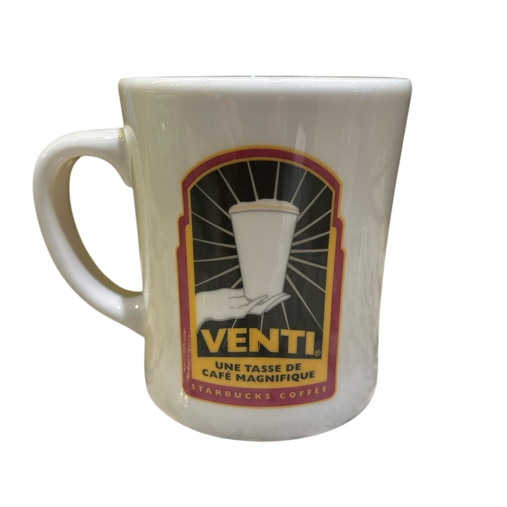 Starbucks White Venti Diner Design Coffee Mug 2002